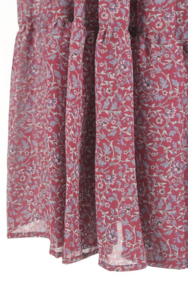 OBLI（オブリ）の古着「花柄ティアードロングシフォンスカート（ロングスカート・マキシスカート）」大画像５へ