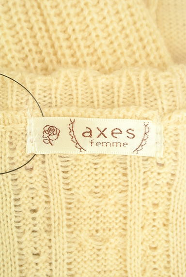 axes femme（アクシーズファム）の古着「バックリボンケーブルニットトップス（ニット）」大画像６へ