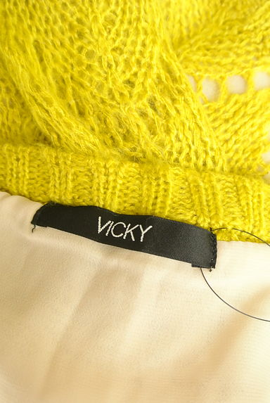VICKY（ビッキー）の古着「バッククロスレイヤードニットトップス（ニット）」大画像６へ