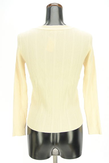 NATURAL BEAUTY BASIC（ナチュラルビューティベーシック）の古着「ヘンリーネックリブニットトップス（ニット）」大画像２へ