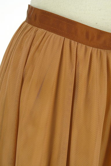 NATURAL BEAUTY BASIC（ナチュラルビューティベーシック）の古着「ギャザーチュールスカート（ロングスカート・マキシスカート）」大画像４へ