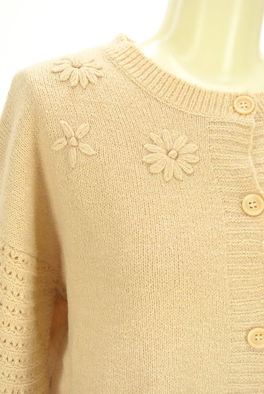 SM2（サマンサモスモス）の古着「フラワー刺繍ニットカーディガン（カーディガン・ボレロ）」大画像４へ