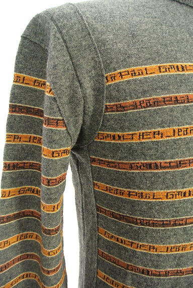 Jean Paul GAULTIER（ジャンポールゴルチエ）の古着「ロゴボーダータートルネックニットトップス（ニット）」大画像５へ