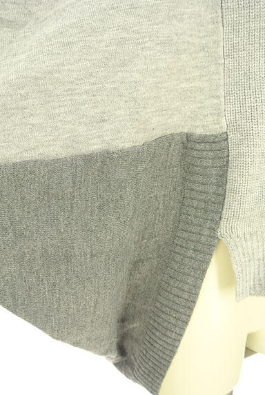 OSMOSIS（オズモーシス）の古着「バイカラーアシメドルマンニットトップス（ニット）」大画像５へ