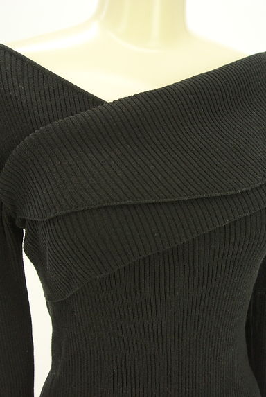 rienda（リエンダ）の古着「アシメリブニットトップス（ニット）」大画像４へ
