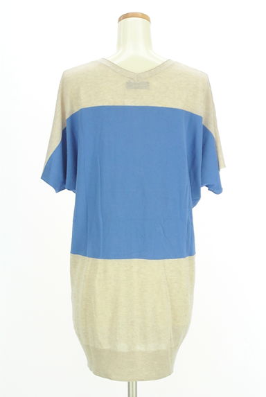 ZUCCa（ズッカ）の古着「配色切替ロングサマーニットトップス（ニット）」大画像２へ