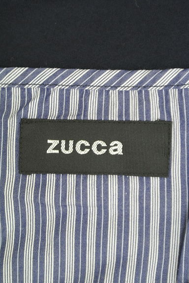 ZUCCa（ズッカ）の古着「ストライプ柄レイヤード風切替プルオーバー（カットソー・プルオーバー）」大画像６へ