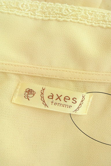 axes femme（アクシーズファム）の古着「レース切替パフスリーブシフォンブラウス（ブラウス）」大画像６へ
