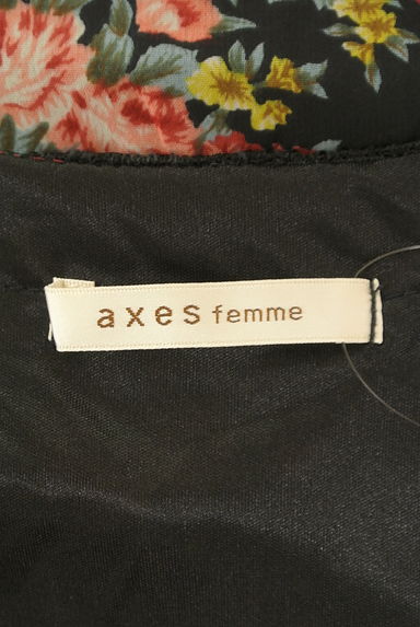 axes femme（アクシーズファム）の古着「６分袖小花柄シフォンチュニック（ワンピース・チュニック）」大画像６へ
