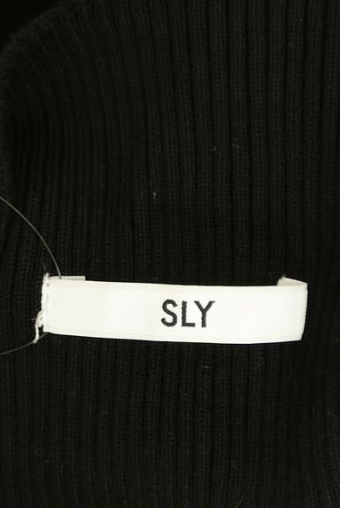 SLY（スライ）の古着「パワーショルダーリブニットミニワンピース（ワンピース・チュニック）」大画像６へ