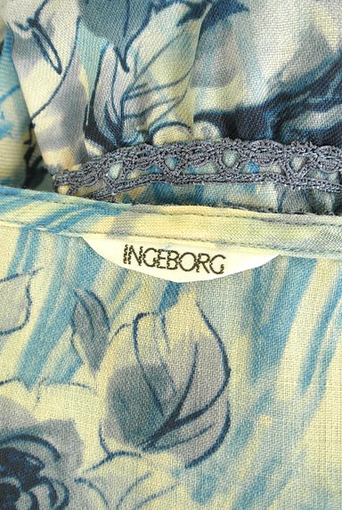 INGEBORG（インゲボルグ）の古着「８分袖花柄ウールワンピース（ワンピース・チュニック）」大画像６へ