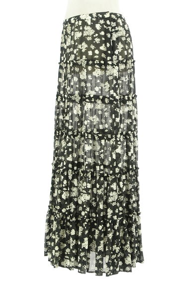 INGEBORG（インゲボルグ）の古着「花柄ティアードロングシフォンスカート（ロングスカート・マキシスカート）」大画像３へ