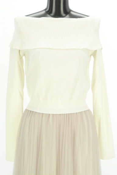 PROPORTION BODY DRESSING（プロポーションボディ ドレッシング）の古着「ニット×チュールロングワンピース（ワンピース・チュニック）」大画像４へ