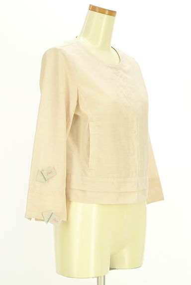NATURAL BEAUTY BASIC（ナチュラルビューティベーシック）の古着「ノーカラージャケット（ジャケット）」大画像４へ