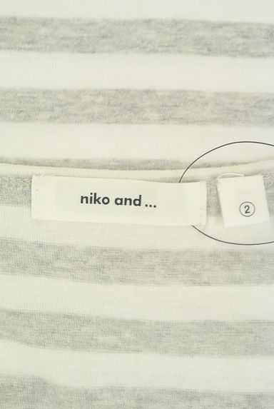 niko and...（ニコ アンド）の古着「ボーダーTシャツ（Ｔシャツ）」大画像６へ