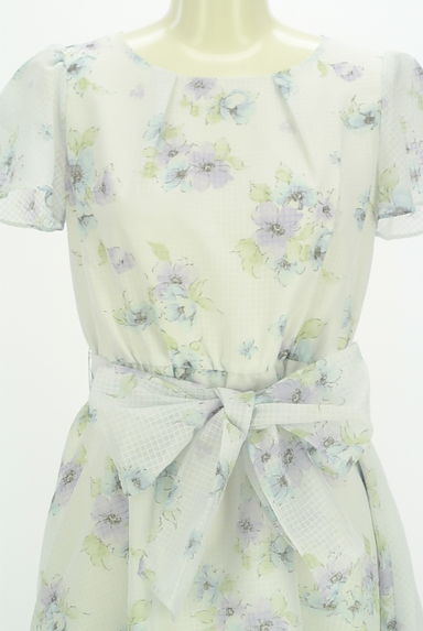 WILLSELECTION（ウィルセレクション）の古着「ベルト付き花柄シアー膝上ワンピース（ワンピース・チュニック）」大画像４へ