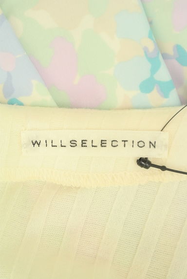 WILLSELECTION（ウィルセレクション）の古着「ベルト付き異素材切替膝上ワンピース（ワンピース・チュニック）」大画像６へ