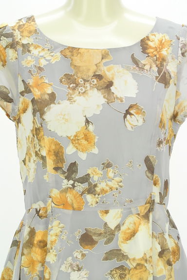 MISCH MASCH（ミッシュマッシュ）の古着「花柄シフォン膝上ワンピース（ワンピース・チュニック）」大画像４へ