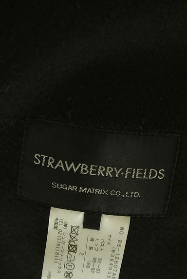 STRAWBERRY-FIELDS（ストロベリーフィールズ）の古着「ベルト付きフロントオープンフーディロングコート（コート）」大画像６へ