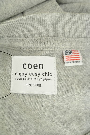 coen（コーエン）の古着「膝下丈ロゴプリントTシャツワンピース（ワンピース・チュニック）」大画像６へ