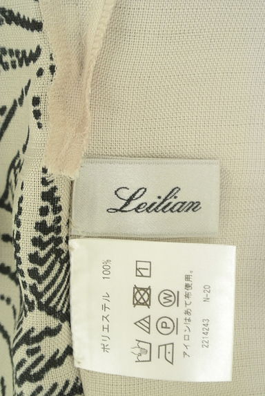 LEILIAN（レリアン）の古着「ボタニカル柄ビッグカットソー（カットソー・プルオーバー）」大画像６へ