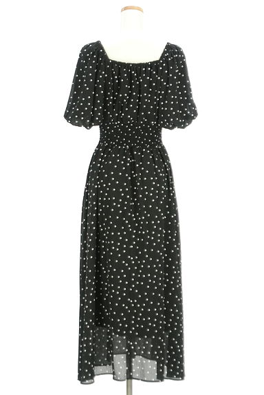 PROPORTION BODY DRESSING（プロポーションボディ ドレッシング）の古着「バルーンスリーブドットシフォンロングワンピース（ワンピース・チュニック）」大画像２へ