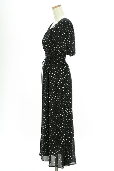 PROPORTION BODY DRESSING（プロポーションボディ ドレッシング）の古着「バルーンスリーブドットシフォンロングワンピース（ワンピース・チュニック）」大画像３へ