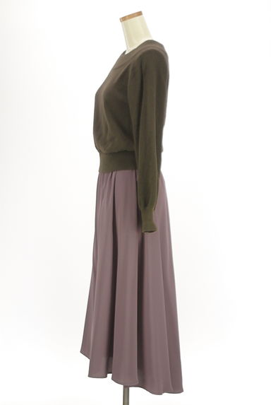 PROPORTION BODY DRESSING（プロポーションボディ ドレッシング）の古着「異素材切替ロングワンピース（ワンピース・チュニック）」大画像３へ
