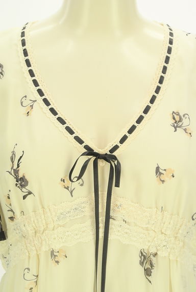 INGEBORG（インゲボルグ）の古着「花柄シフォン膝丈ワンピース（ワンピース・チュニック）」大画像４へ