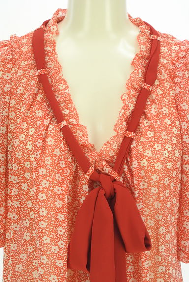 INGEBORG（インゲボルグ）の古着「リボン付き花柄シフォンブラウス。（ブラウス）」大画像４へ