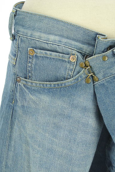 JOURNAL STANDARD（ジャーナルスタンダード）の古着「ウエスト斜めホックワイドデニムパンツ（デニムパンツ）」大画像４へ
