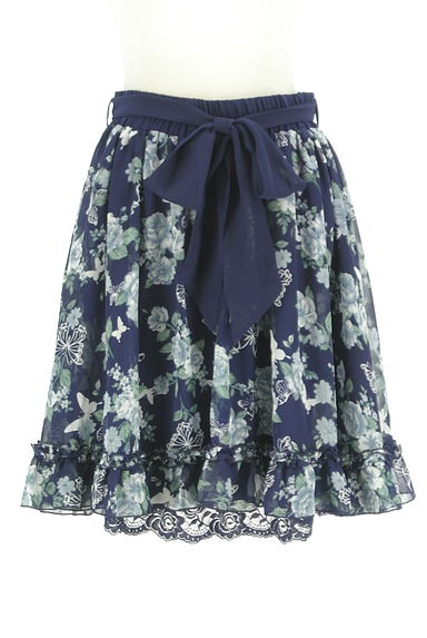 axes femme（アクシーズファム）の古着「ベルト付き花柄シフォンスカート（スカート）」大画像１へ