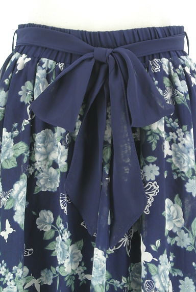 axes femme（アクシーズファム）の古着「ベルト付き花柄シフォンスカート（スカート）」大画像４へ
