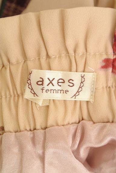 axes femme（アクシーズファム）の古着「ベルト付きチェック×花柄ロングスカート（ロングスカート・マキシスカート）」大画像６へ