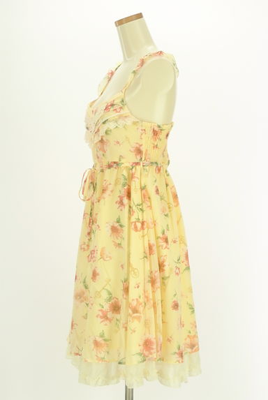 axes femme（アクシーズファム）の古着「花柄シフォンキャミワンピース（キャミワンピース）」大画像３へ