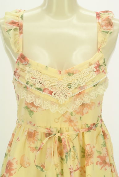 axes femme（アクシーズファム）の古着「花柄シフォンキャミワンピース（キャミワンピース）」大画像４へ