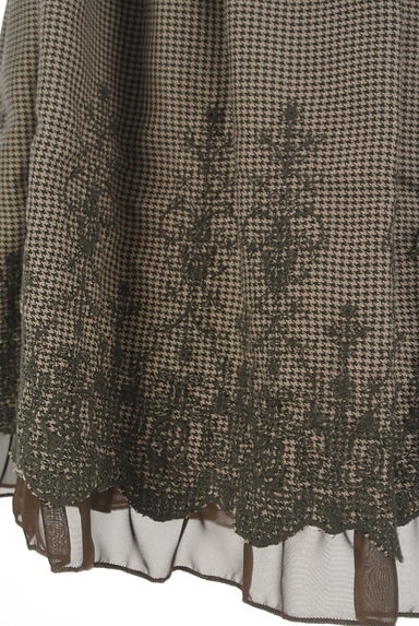 axes femme（アクシーズファム）の古着「膝丈千鳥柄ギャザースカート（スカート）」大画像５へ