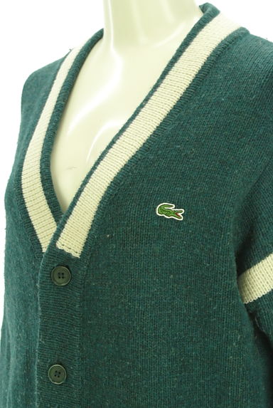 LACOSTE（ラコステ）の古着「ワンポイントニットカーディガン（カーディガン・ボレロ）」大画像４へ