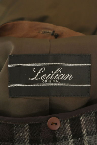 LEILIAN（レリアン）の古着「ファー襟光沢ロングコート（コート）」大画像６へ