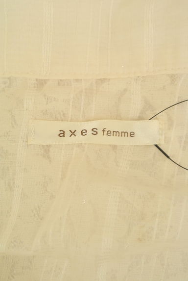 axes femme（アクシーズファム）の古着「レース切替シアーブラウス（ブラウス）」大画像６へ