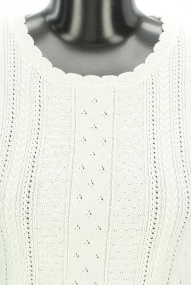 dazzlin（ダズリン）の古着「透かし編みニットトップス（ニット）」大画像４へ