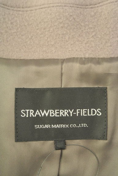 STRAWBERRY-FIELDS（ストロベリーフィールズ）の古着「衿付きフレアロングコート（コート）」大画像６へ