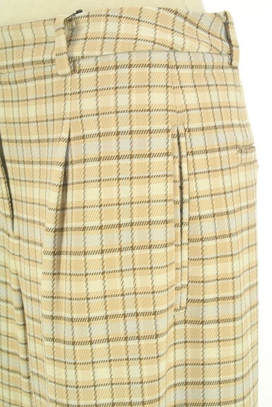 PLST（プラステ）の古着「チェック柄タックストレートパンツ（パンツ）」大画像４へ