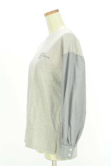 AZUL BY MOUSSY（アズールバイマウジー）の古着「袖切替カットソー（スウェット・パーカー）」大画像３へ