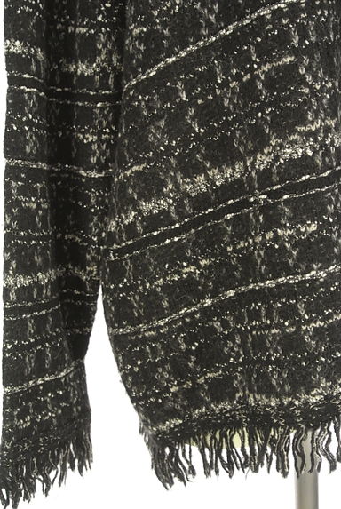 d'zzit（ディジット）の古着「ラメチェック柄フリンジニットトップス（ニット）」大画像５へ