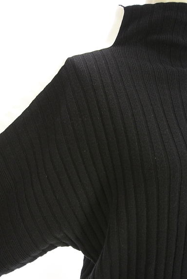 MOUSSY（マウジー）の古着「バイカラーラインドルマンニットトップス（ニット）」大画像４へ