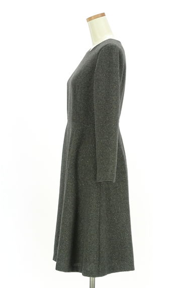 NATURAL BEAUTY BASIC（ナチュラルビューティベーシック）の古着「膝丈起毛フレアワンピース（ワンピース・チュニック）」大画像３へ