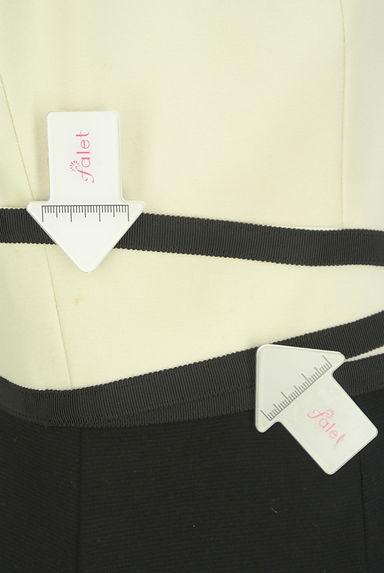 TOCCA（トッカ）の古着「ウエストクロスバイカラー膝下ワンピース（ワンピース・チュニック）」大画像５へ