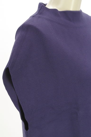 LOUNIE（ルーニィ）の古着「フレンチスリーブ膝丈ニットワンピース（ワンピース・チュニック）」大画像５へ