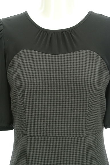 PROPORTION BODY DRESSING（プロポーションボディ ドレッシング）の古着「レイヤード風パフスリーブロングワンピース（ワンピース・チュニック）」大画像４へ